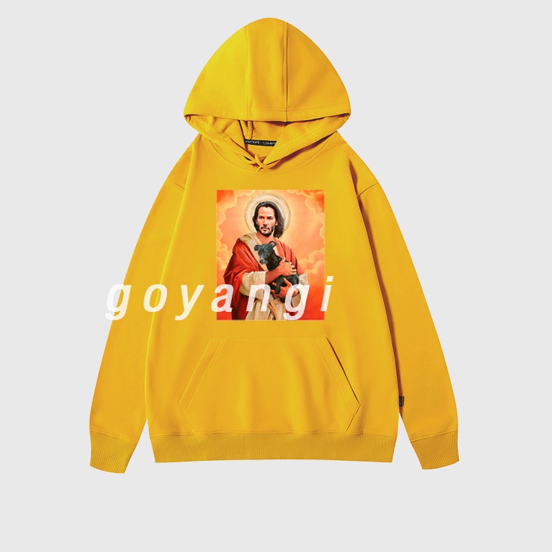 Áo Hoodie GYG Unisex John And His Dog Form Rộng Oversize Phong Cách Hàn Quốc