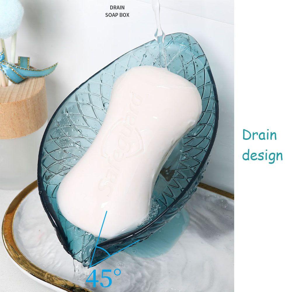 Giá Đỡ Xà Phòng Bằng ABS Hình Chiếc Lá Dành Cho Phòng Tắm
