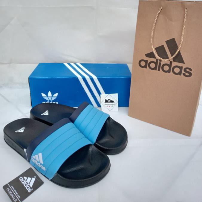 Giày Sandal Adidas Adilette Original Slop Màu Xanh Dương 38 Cho Nam