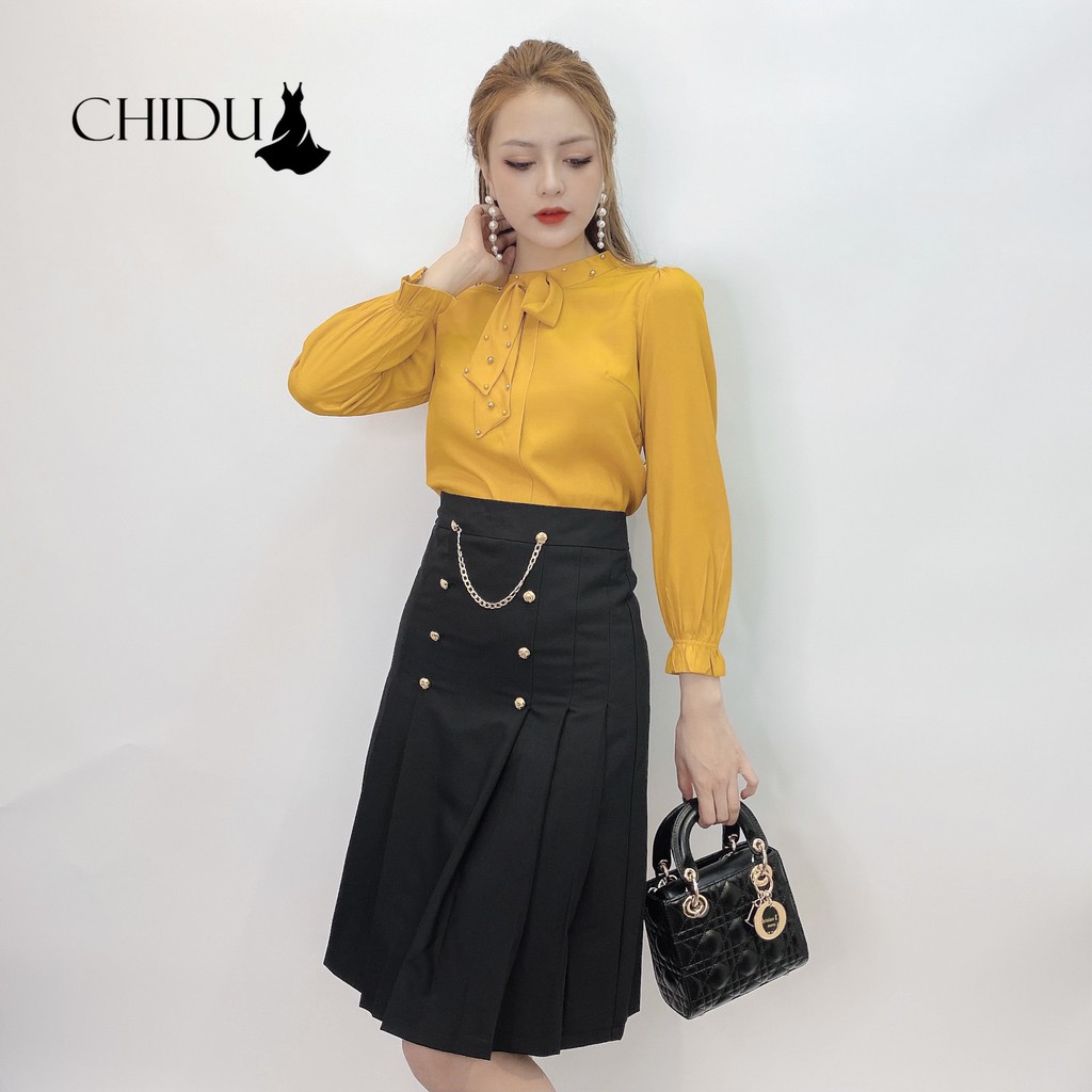 [ Mã WASTRUN4 giảm 10% tối đa 30K đơn 99K] CHIDU chân váy công sở dáng xòe - SP286 | BigBuy360 - bigbuy360.vn