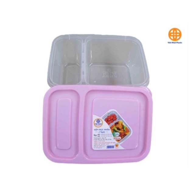 [Kho sỉ]  Hộp đựng thực phẩm, hộp đựng thức ăn 2 ngăn