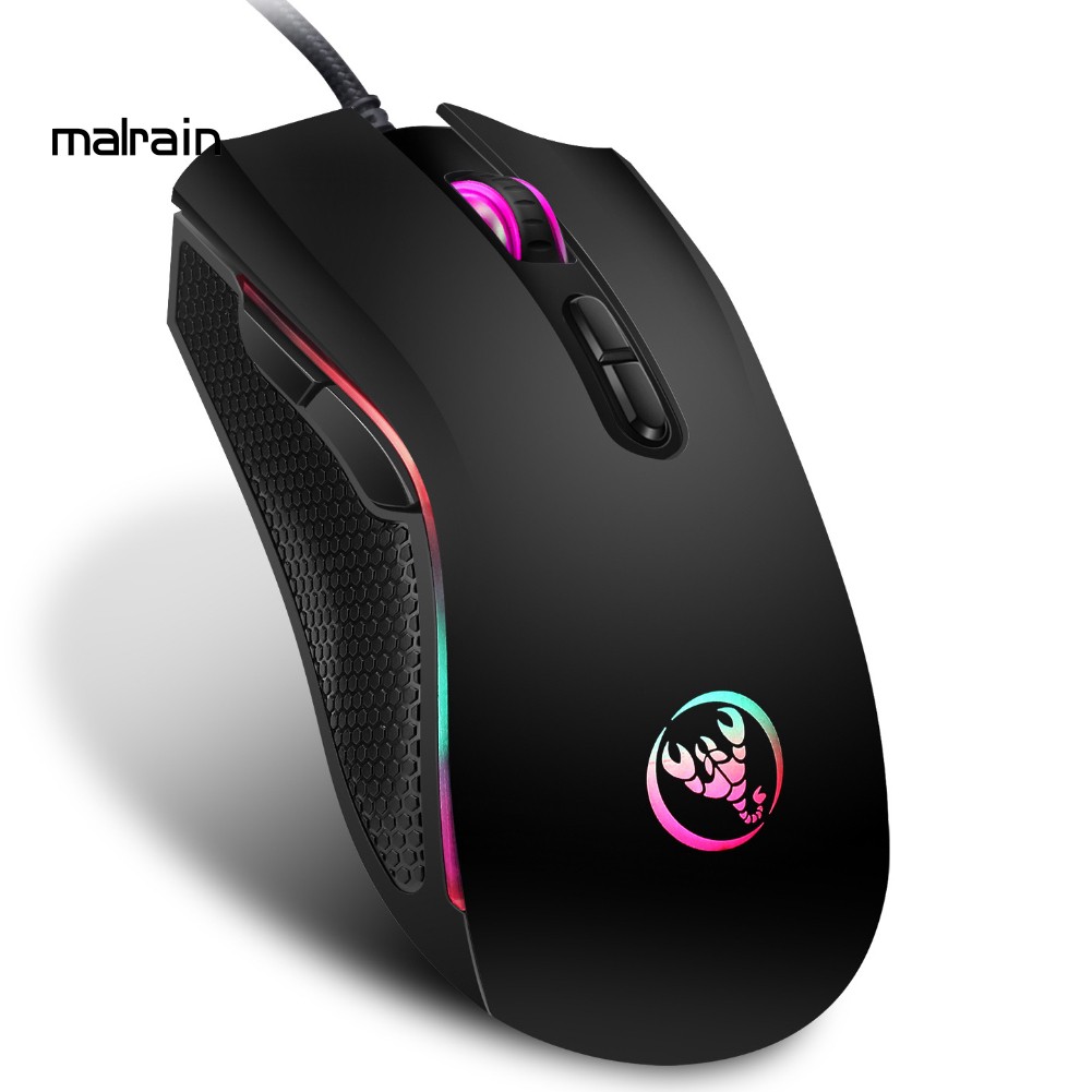 Chuột quang chơi game 3200DPI tích hợp đèn LED đẹp mắt hiện đại