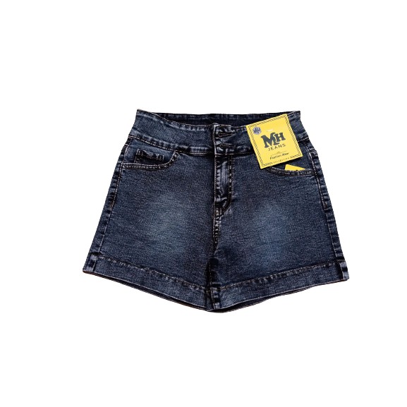 Quần sọt jean nữ hàng co giãn mạnh lưng cao có size đại màu xám từ 35-70kg