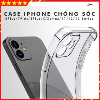 Ốp lưng trong suốt chống sốc Iphone 13 Pro Max 11 Pro Max 12 Pro Max Xs Max X Xr 7 Plus 8 Plus