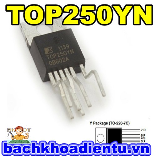 IC nguồn TOP250YN chính hãng.