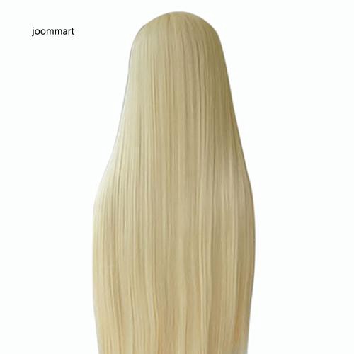 Tóc giả thẳng dài đầy đủ đầu màu vàng bạch kim