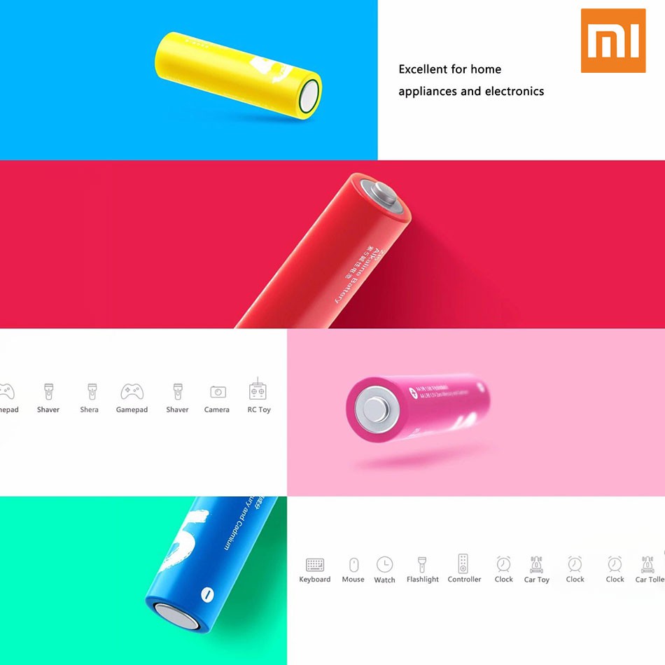 Bộ 10 Pin AA số 5 Xiaomi ZI5 Alkaline Battery