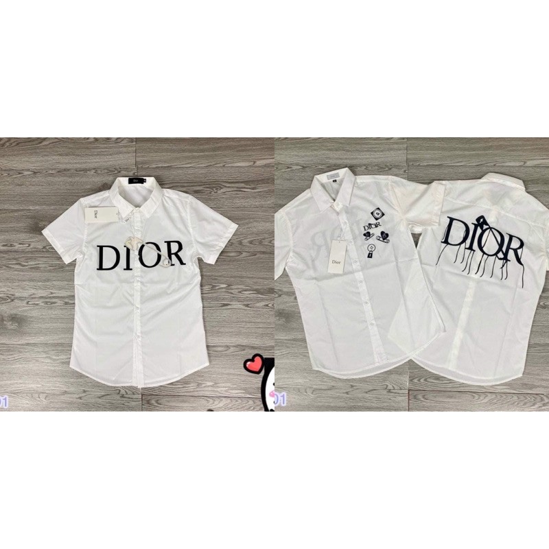 Áo sơ mi nam ngắn tay Dior hot hit 2021_Chất lụa mềm mại