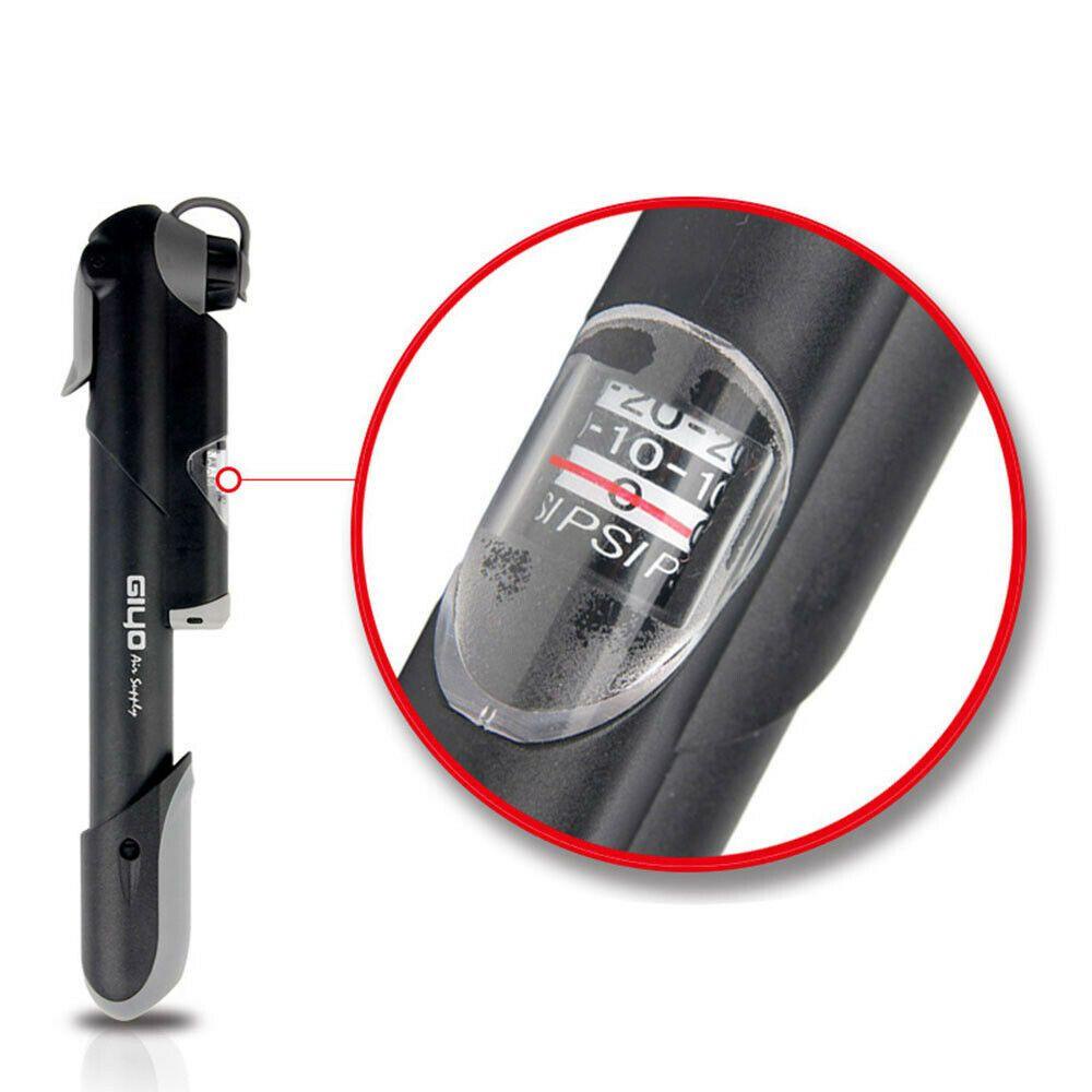 PATH Ống Bơm Xe Đạp Mini Cầm Tay Có Đồng Hồ Đo Áp Suất
