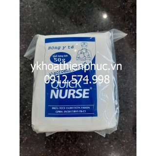 1 Thùng (48 gói) bông gòn Quick Nurse 50gr