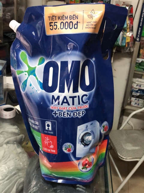 Nước giặt omo matic cửa trước loại 2kg, 2,3kg,2,9 kg, 3,7kg, 3,6 kg