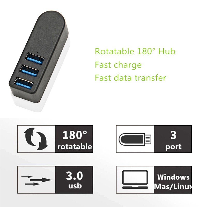 Bộ Chia Cổng Usb 3.0 90 / 180 Độ