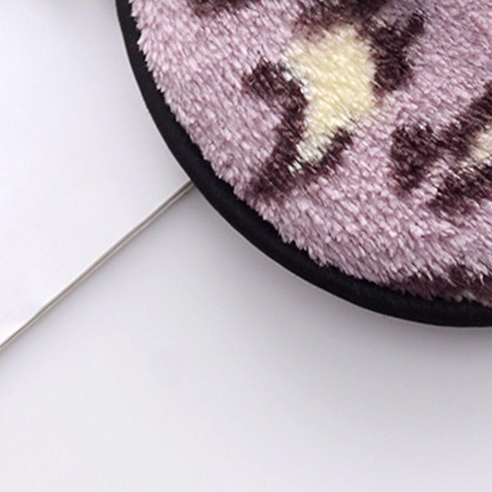 Bông Tẩy Trang Hai Mặt Thấm Hút Tốt Họa Tiết Da Báo Cho Nữ