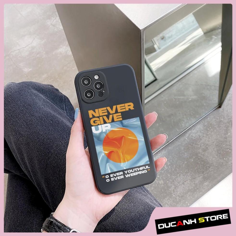 Ốp lưng iphone Never cạnh vuông 6/6plus/6s/6splus/7/7plus/8/8plus/x/xr/xs/11/12/13/pro/max/plus/promax T8