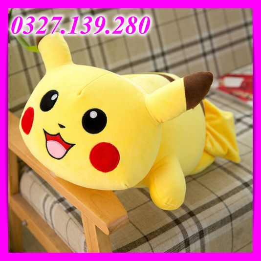 [ FREESHIP- KHUYẾN MẠI LỚN -GIÁ ƯU ĐÃI ] Gấu Bông Hoạt Hình Pikachu, Bông Mền Mịn Size 40Cm PIKACHU Gấu Bông Cao Cấp