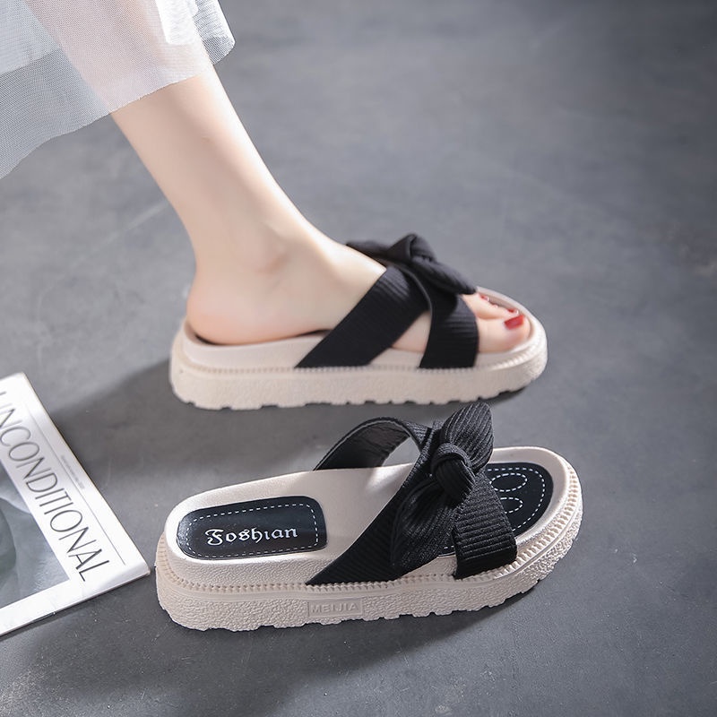 Dép bánh mì đế cao dép đi biển dép sandal Dép Sandal Đế Dày Thời Trang Mùa Hè Dành Cho Nữ