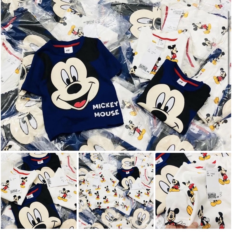 SET 2 ÁO MICKY HM DƯ 2 MÀU