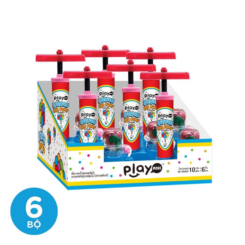 Set kẹo bơm bong bóng Playmore 10g