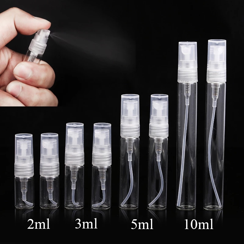 (Hàng Mới Về) Set 5 Chai Rỗng Đựng Nước Hoa Dung Tích 2ml 3ml 5ml 10ml Tiện Dụng