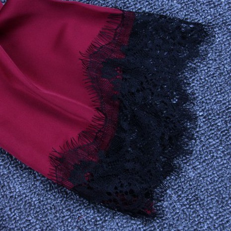 Áo choàng ngủ váy ngủ lụa 🔥TẶNG mút ngực🔥 cao cấp AMUSE V22 BIGsize MLXL 65KG  đồ ngủ lụa sexy hai dây phối ren | BigBuy360 - bigbuy360.vn