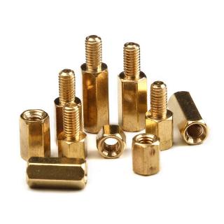 300 Cái M2 / M3 Đầu lục giác bằng đồng thau Standoff Spacer Vít Bộ trụ ren