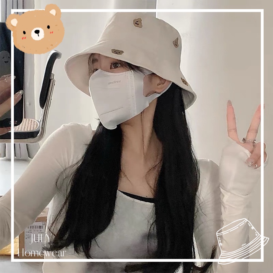 Mũ bucket thời trang phong cách Hàn Quốc , nón vành thời trang du lịch đi chơi JULYHOMEWEAR