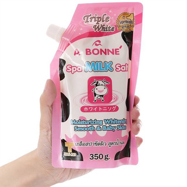 Muối Tắm Sữa Bò Tẩy Tế Bào Chết A Bonne Spa Milk Salt Chính Hãng Thái Lan 350gr