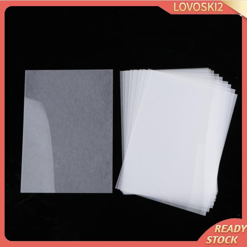 10 x Half Transparent Shrink Film Sheets Shrinkable Paper Craft Fine Polish