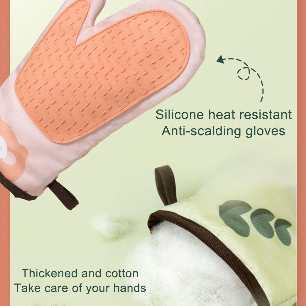 PINEVN Găng Tay Chịu Nhiệt Chống Trượt Dùng Cho Lò Vi Sóng Với Họa Tiết Hoạ