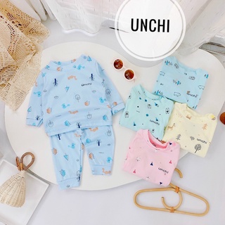 Bộ nỉ Unchi dày dặn ( cài vai ) họa tiết siêu cưng bé trai bé gái, quần áo cho bé Namkidshop QATE183