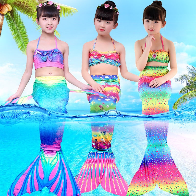 Bộ Đồ Bơi Đuôi Nàng Tiên Cá Xinh Xắn Dành Cho Bé Gái