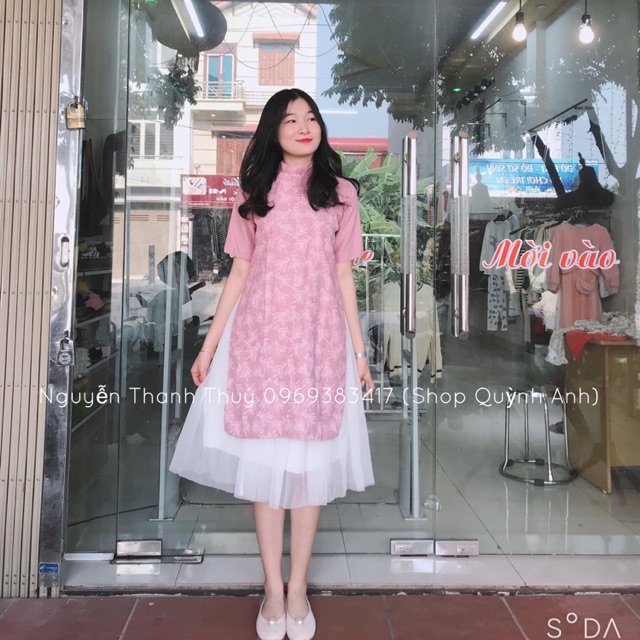 áo dài cách tân( ảnh thật shop chụp)