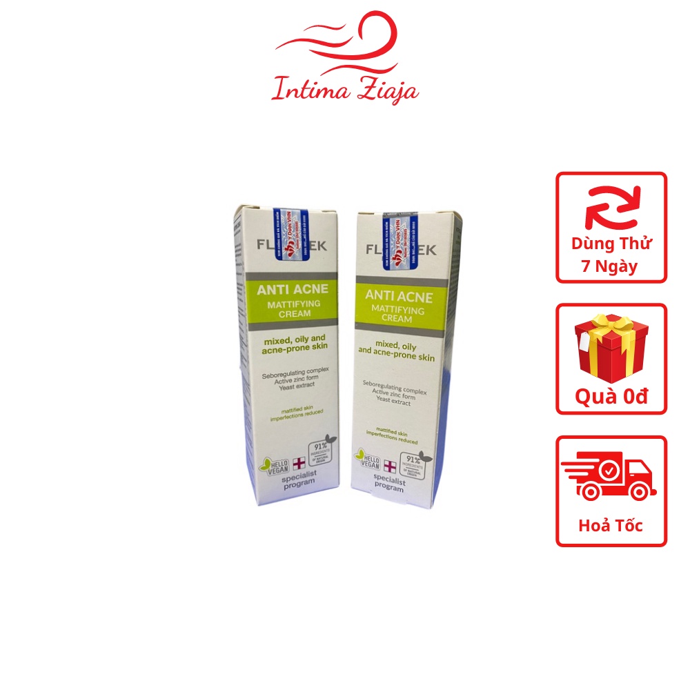 Floslek Anti Acne Mattifying Cream Kem kiểm soát dầu và điều tiết nhờn 50ml - Date Mới Nhất