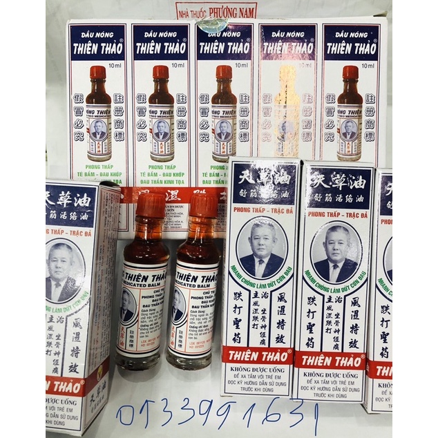 Dầu nóng thiên thảo-chai 10ml