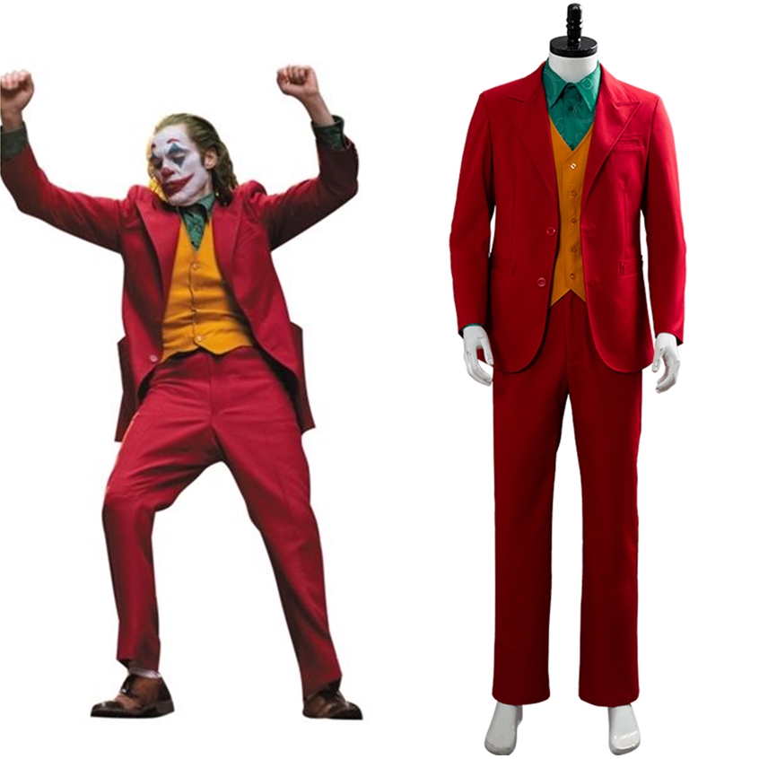Bộ 4 Món Đồ Hóa Trang Chú Hề Joker Cá Tính Cho Nam Dịp Halloween