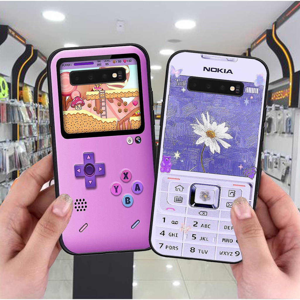Ốp Samsung S10 / S10 5G / S10 Plus / S10+ bộ hình điện thoại nokia huyền thoại , BTS , Vpop cute