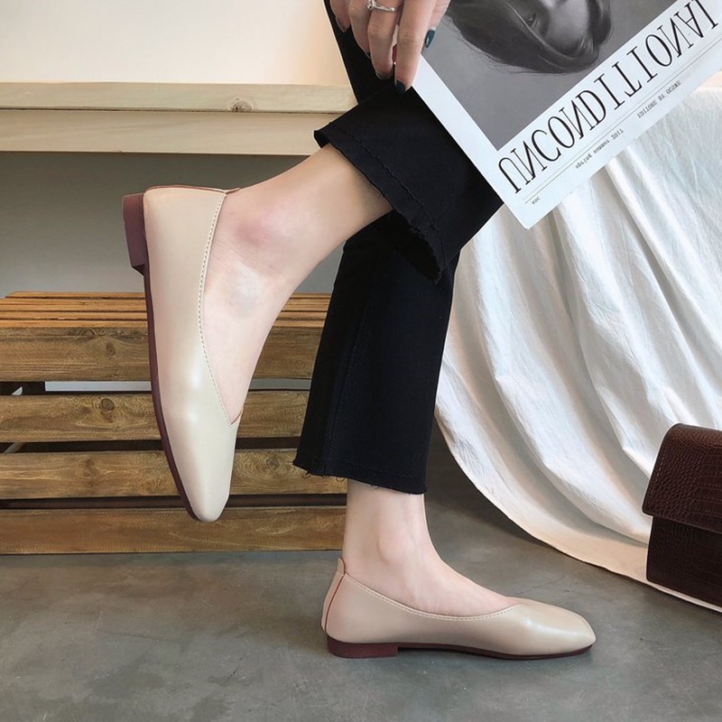Giày Búp Bê Mũi Vuông Phong Cách Hàn Quốc Thanh Lịch Dành Cho Nữ | BigBuy360 - bigbuy360.vn