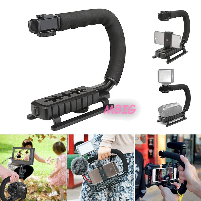 Tay cầm chống rung cho máy ảnh Canon Nikon Sony | BigBuy360 - bigbuy360.vn