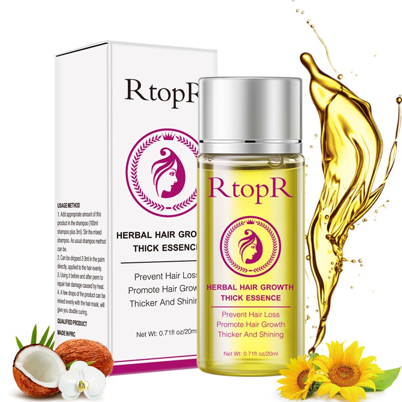 RtopR Ngăn ngừa rụng tóc Thúc đẩy tăng trưởng Shiny Serum 20ml