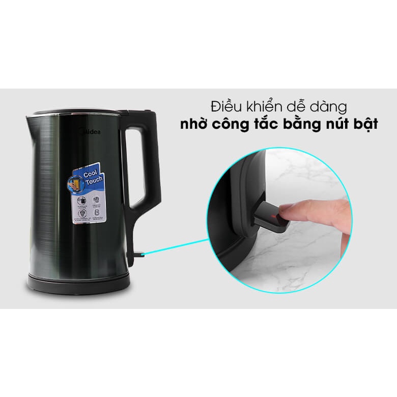 Bình Đun Siêu Tốc Midea MK-317DC