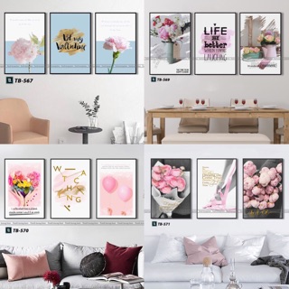 Tranh canvas Leon set 4, 5,6 tấm mẫu đa dạng