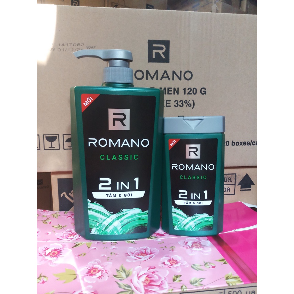 Tắm và gội Romano Classic 2 in1 650ml