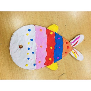 Bộ 5 cá gỗ cho trẻ tô màu