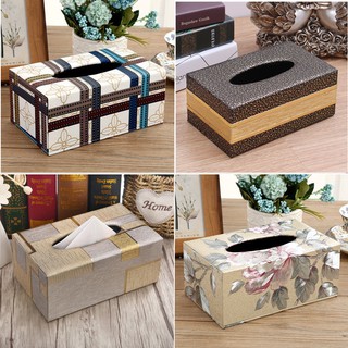 Hộp đựng khăn giấy phong cách châu Âu để bàn tiện dụng