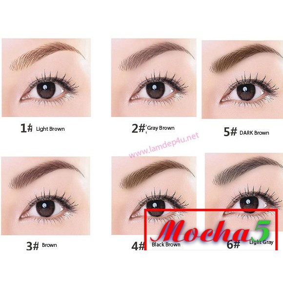 Combo chì kẻ mày 2 đầu TFS Designing Eyebrow Pencil The Face Shop 01-06 siêu dễ kẻ