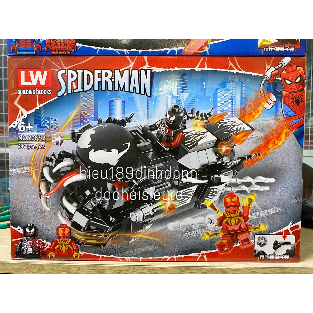 Lắp ráp xếp hình siêu anh hùng xe chiến đấu của venom 2067