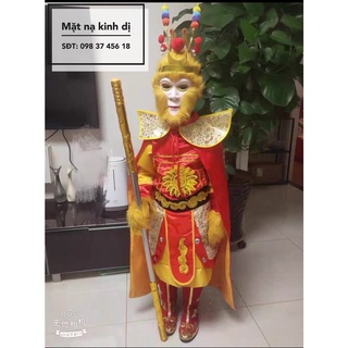 [Mặt nạ kinh dị] Quần áo bộ trang phục tề thiên đại thánh tôn ngộ không hoá trang dành cho trẻ em cao cấp độc quyền