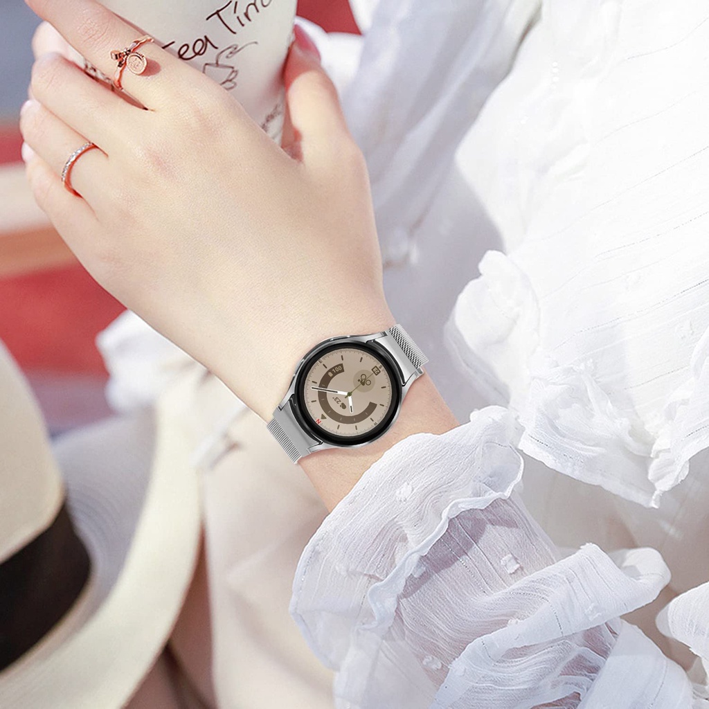 Dây Đeo Milanese Bằng Kim Loại Cho Đồng Hồ Thông Minh Samsung Galaxy Watch 5 / 4 / 4 Classic 20mm 22mm 5 pro 45mm