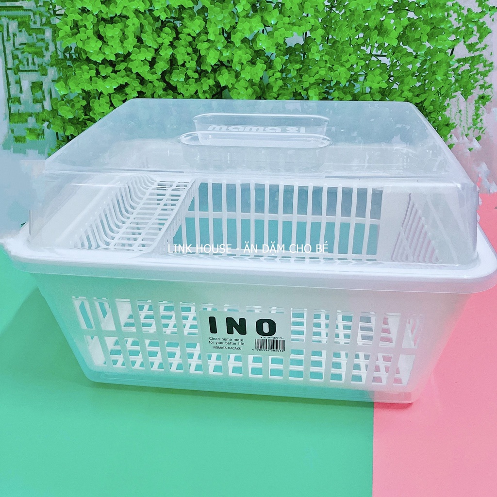 Giá Úp Đồ Ăn Dặm Cho Bé Có Nắp Inomata Nội Địa Nhật