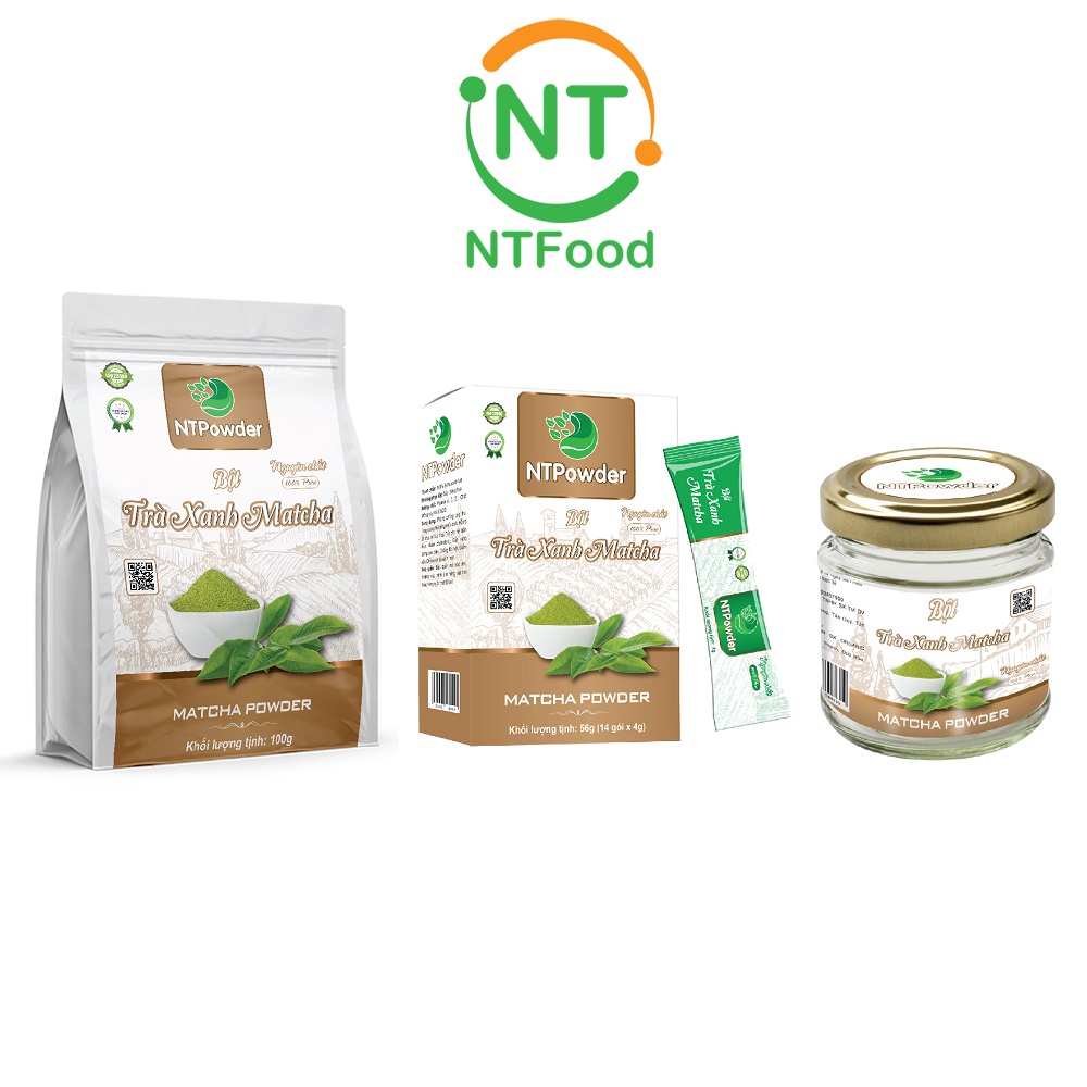 [Mã BMBAU50 giảm 7% đơn 99K] Bột Trà Xanh Matcha sấy lạnh nguyên chất NTPOWDER - Nhất Tín Food